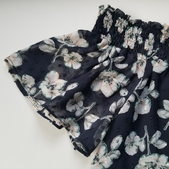 Brio Off-The-Shoulder Top, Blue - Picture 4 of 8